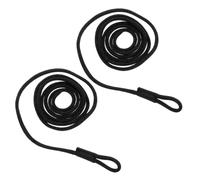 COOLHIYA 2 Pezzi di Corda di ormeggio Marina, parabordi per Barche, Bordo del molo, Corda di Protezione per Barche, 1,5 m, Ancora da Pesca, Attrezzatura, Accessori di Protezione, Nero