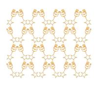 COOLHIYA 40pezzi Accessori Capelli Forma Stella Cinque Punte Fermaglio Perline Metallo Decorativi Donna Trecce Elastico Polsino Accenti Eleganti Comodo Design Moda