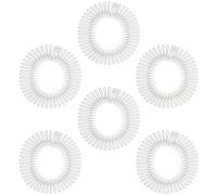 COOLHIYA 6 Pezzi Pettine Invisibile per Chioma Donna e Ragazza in Plastico con Design Circolare Ultra Sottile per Ridurre la Rottura e Creare un Look senza Cuciture la Cura Quotidiana