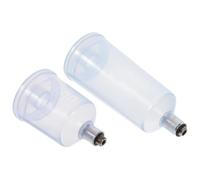 COOLHIYA Bottiglie Super Leggere e Pratiche in Plastica e Metallo 2pezzi per Aerografo 20ml e 40ml Belle per Decorazione Torte e Unghie