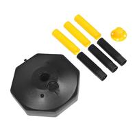 COOLHIYA Colonna Delimitazione in e di Anticollisione Plastico Avvertimento Giallo Resistente Affidabile per Sicurezza Stradale Spazi Mobili