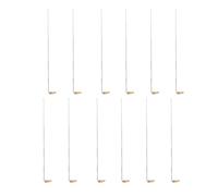 COOLHIYA Cucchiai per Combustione Chimica Design Pratico e Facilità di Utilizzo Set 15 Pezzi in Rame Manico Lunghezza 21-24 Cm per Laboratorio e Uso Didattico