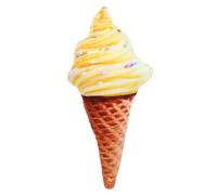 COOLHIYA Cuscino di peluche a forma di cono gelato dei cartoni animati - Cuscini da lancio per cibo carini da 18 pollici per bambini - Peluche morbido per camera da letto, sala giochi, divano, letto,