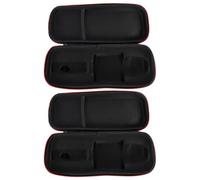 COOLHIYA Custodia e Protezione Dalla Wireless per Microfono in Eva 2 Design a Cerniera Borsa Nera per Microfoni Portatile per Famiglia e Amici