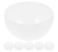COOLHIYA Diffusori Testa Piatta in PC Piastre Bianche 6 Pezzi per Lampade LED Mezza Forma Antiappannamento Accessorio di Illuminazione per Lampadari e Plafoniere