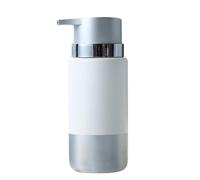 COOLHIYA Dispenser Resistente Ceramica di e Design Sapone Ricaricabile in Antigoccia Shampoo e Sapone Liquido Agli Urti per Uso Bagno e Casa