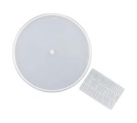 COOLHIYA DIY Roman Numeral Mold, Wall Clock Dial Mold in Silicone, Blank, Flexible, Epoxy Casting, for Art Crafts and DIY Projects