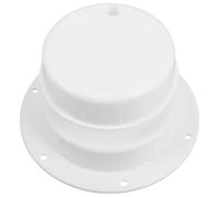 COOLHIYA Kit Copertura Ventilazione per Camper e Motorhome in Plastica Bianca con Viti, Protegge da Corpi Estranei, per Tetto Veicoli Ricreazionali