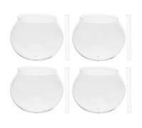 COOLHIYA Kit da 4 campanelli eolici Giapponesi - Include Cupola in Vetro e Tubi - Romantiche Campane a Vento Fai da Te per Decorazioni da Giardino, Cortile, Finestra, per Esterni e per Le Vacanze