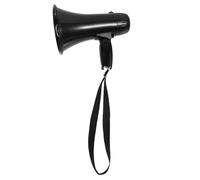 COOLHIYA Megafono Portatile Piccolo 25w in ABS Nero per Eventi e Party | Peso Ridotto, Basso Consumo, Formato Compatto, Uso Pratico in Manifestazioni e Animazione