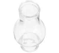 COOLHIYA Paralume in Vetro Trasparente per Lampade a Olio Stile Vintage, Ricambio per Protezione Luce Candela e Sostituzione Stufa, Adatto per Illuminazione D'emergenza