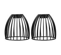 Coolhiya Paralumi in Gabbia Di Metallo 2 Pezzi Mini Paralume a Forma Di Gabbia Per Uccelli Copertura Per Lampade a Sospensione Stile Industriale Perfetti Per Camera Da Letto Cucina E Soggiorno