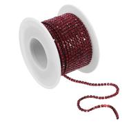 COOLHIYA Rotolo Catena di Strass 2mm da 10 Iarde per Creazioni Fai da Te in Ambito Moda e Accessori