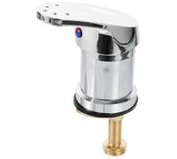 COOLHIYA Rubinetto Ramato Miscelatore Chioma da in Rame Finitura Argento, Facile da Installare Resistente Shampoo Stili multipli per Prolungato Stili multipli