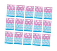 COOLHIYA Sacchetti per Feste Gender Reveal in Plastica Leggeri Manici 50 Pezzi per Party Tema Boy Or Girl e Annuncio Sesso