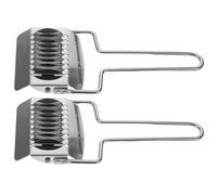 COOLHIYA Set 2 Pezzi Tagliapasta a Rotella Manuale in Acciaio Inossidabile per Pasta e Spaghetti Taglio Uniforme Utensile da Cucina per Uso Domestico e Preparazione Artigianale