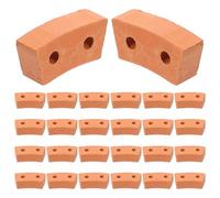 COOLHIYA Set 30 Pezzi Mini Blocchi in Argilla per Facili da Assemblare per Modellini Casa in Miniatura e Fortificazioni Fai da Te