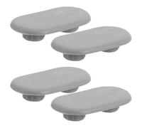 COOLHIYA Set 4 Pezzi Paracolpi in Plastica per Sedili Wc, Ammortizzatori Silenziosi e Resistenti 3,7x2x0,7cm per Bagno Hotel e Scuola