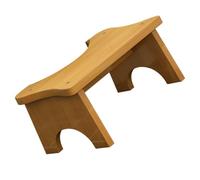 COOLHIYA Sgabello in Legno Rettangolare per Bagno, Pratico e Compatto, Rialzo Stabile per Wc Adatto e Tutta la Famiglia