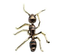 COOLHIYA Spilla e Facile da Usare a Forma di Formica Leggera in Lega Nera Accessorio Moda per Giacca e Abito, per Occasioni Quotidiane