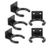 COOLHIYA Supporto a Muro per Microfono 5 Pezzi Clip, Gancio per Microfono Cb, Montaggio Sicuro Viti, Compatto e Portatile per Studio, Trasmissione e Karaoke