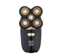 COOLHIYA Tagliacapelli Elettrico Cinque per Uomo Rivestimento in Titanio, Rasoio per Barba e Chioma USB Ricaricabile, per Tagli e Sfumature Precise