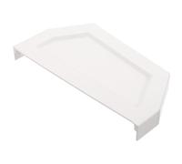 COOLHIYA Tappo Terminale per Grondaia in Pvc Bianco Doppia Chiusura Laterale, Design Semplice e Pratico, Previene Perdite D'acqua, per Pulizia e Protezione Pluviale