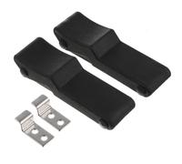COOLHIYA Toggle Latch Clamp Hasp, Chiusura Nascosta, 2 Pezzi, per Porte e Sportelli Neri con Struttura Compatta