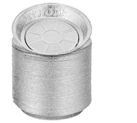 COOLHIYA Vaschette Rotonde Usa e Getta per Friggitrice 100 in Foglio di Alluminio Resistenti e Facili da Pulire, per Feste e Compleanni
