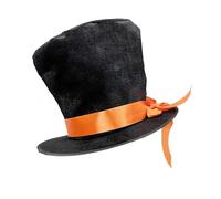 COOLHOOD Cappello da pescatore con stampa a scacchiera, accessorio per teatro, unisex, alla moda, nero e bianco, cappello da maghi a tema