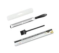 COOLHOOD Rasoio in acciaio inox con impugnatura comoda, multiuso, per sbucciare il formaggio al cioccolato, utensile da cucina