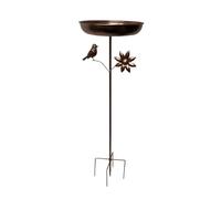 COOLHOOD Vasca per uccelli in metallo, grande, 81,9 cm, ideale per piccoli uccelli, attrattore per uccelli