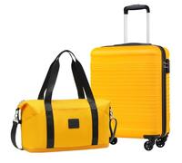 COOLIFE EasyJet Trolley Bagaglio a Mano 55x40x20 e Borsone da Viaggio 30L(45x36x20cm) Set di Valigie, Valigia Bagaglio a Mano, Chiusura a Combinazione Laterale con TSA