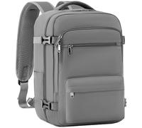 COOLIFE Mini Zaino bagaglio a mano/cabina da viaggio leggero per easyJet Valigia Borsa da cabina 45x36x20 cm 30 litri Zaino con Scomparto (Grigio, 45×36×20)