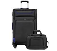 COOLIFE Valigia Grande Morbida Trolley 80cm e 1 Borsa a Tracolla Grande