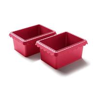 Coolinato - Mini stampo per pane da 550 g, in silicone platinico resistente al calore, set da 2 pezzi, grigio, 17 x 13 x 7,5 cm, in silicone, friggitrice ad aria calda (Airfryer) e forno - Per pane e