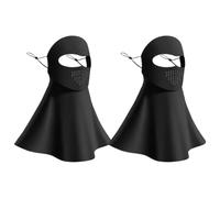 Cooling Face And Neck Cover For Sun Protection - UPF 200+ UV Blocking Scarf With Drinking Hole For Riding, Fishing, Hiking, Beach & Summer Activities, Nero , Se référer au descriptif