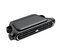 Cooling Fan, Car Headrest Fan, USB Powered Device, Compact Airflow System, Adjustable 3 Speed Function, Black ABS Material, for Sedan, Backseat, Summer, Travel, Daily Commute