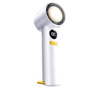 Cooling Fan Handheld Digital Display - Quiet Rechargeable 100 Speeds Desk