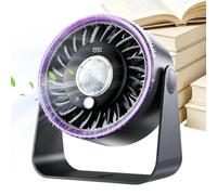 Cooling Fan - Silent Desktop Fan | Powerful Rechargeable Quiet Portable Cooler For Home House Office Bedroom Living Room Table Bed Indoor Outdoor Camping