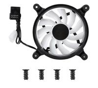 Cooling Fan with Strong Wind Inlet12cm RGB Computer Cooler with Unique Air Duct Design Low Noise Chassis Air Cooler for Gaming Desktop