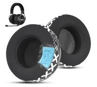 Cooling-Gel - Cuscinetti auricolari di ricambio per cuffie Corsair Virtuoso Gaming, Corsair Virtuoso con tessuto liscio e memory foam ad alta densità, isolamento acustico-X