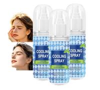 Cooling Hydration Mist 3 in 1, spray rinfrescante multitasking viso e corpo, idratante, portatile, rinfrescante, istantaneo, rinfrescante, lenitivo (3 pezzi)