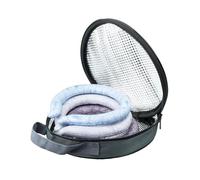 Cooling Tube Insulated Bag, Portable Ice Tube Holder, 7.87x7.87x1.57 Inches Durable Thermal Organizer, Keeps Tubes Cold, Neck Wrap Storage Case for Meals, Juices, Fruit, Camping and Travel Use, grigio