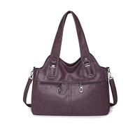 Coolives Borsa Bauletto in Pelle Sintetica Borsa a mano con Tracolla da Donna Hobo Sacchetto Borsa a spalla Tote Borse Manici Donne Borsetta Borsa a tracolla Violetta