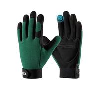 COOLJOB Guanti da giardinaggio a prova di spina con impugnatura, guanti da lavoro touch screen per uomini, regali (1 paio, verde, XL)