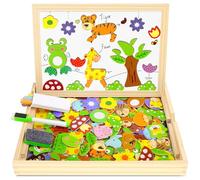 COOLJOY Giochi Montessori 2 Anni, Puzzle Magnetico Giochi Bambini 2 3 4 Anni, Animali Lavagna Magnetica per Bambini, Puzzle Regalo Bambino-Bambina 3 Anni