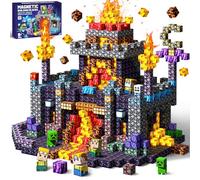 COOLJOYA Costruzioni Magnetiche per Bambini - 150 Pezzi Giocattolo Educativo Montessori,Giochi Magnetici per Bambini 3 4 5 6 7 8 9 10 Anni,Regali di Compleanno 3-10 Anni Halloween