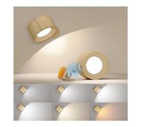 Coollamp LED Applique a Parete Interno, Applique a Batteria con Funzionamento a Batteria, 3 Modalità di Colore, Dimmerabile, Rotazione di 360°, Controllo Tattile, Lampada a Larete per Lettura 1Pcs