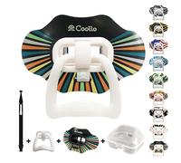 COOLLO SPORTS Paradenti per labbra 2 in 1 Transformer Ciuccio Calcio Bocchino Sport Lip Protector per adulti e ragazzi Bandiera USA & Zanne Bocchino (custodia inclusa) (Spettro (uno strato)